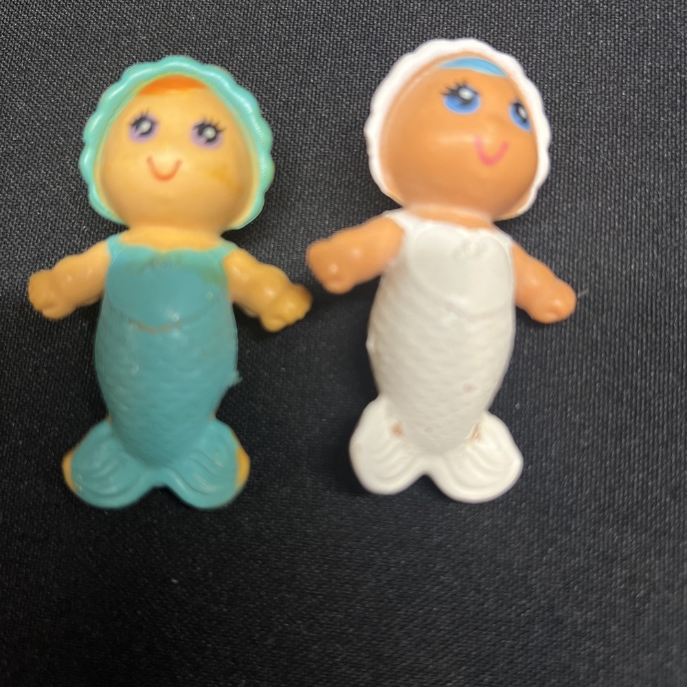 2-1979 Kenner Sea Wee Mermaid Tropigals Baby White And Blue Mermaids Nostalgia